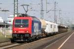 eisenbahn/44966/sbb-482-039-fuhr-am-060809 SBB 482 039 fuhr am 06.08.09 mit einem Gterzug durch Bingen (Rhein) Stadt.
